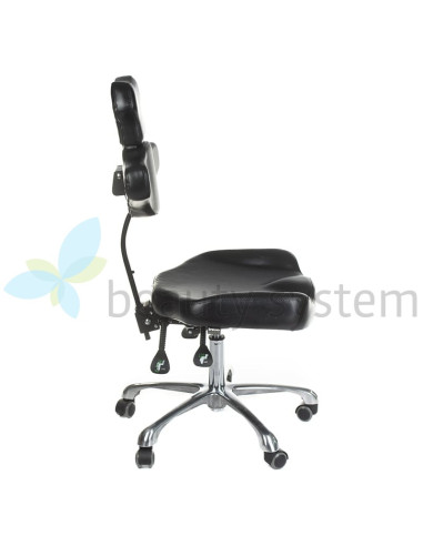 MIKA INKOO Swivel Tattoo Artist Stool with Backrest