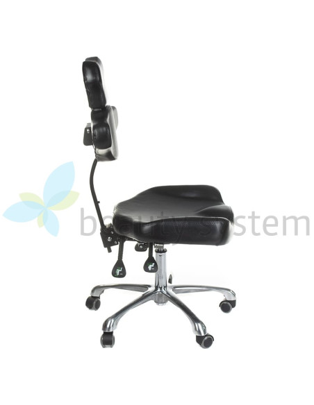 MIKA INKOO Swivel Tattoo Artist Stool with Backrest