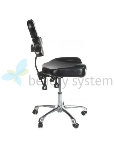 MIKA INKOO Swivel Tattoo Artist Stool with Backrest