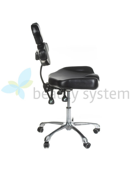 MIKA INKOO Swivel Tattoo Artist Stool with Backrest