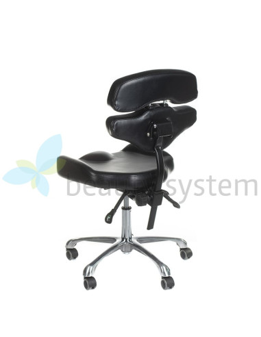 JUHO INKOO Swivel Tattoo Artist Stool with Backrest