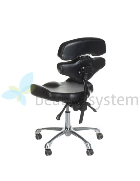 JUHO INKOO Swivel Tattoo Artist Stool with Backrest