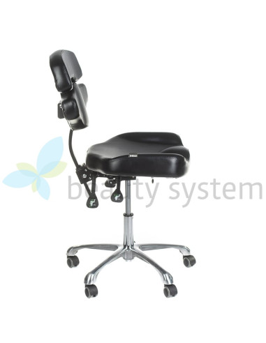 JUHO INKOO Swivel Tattoo Artist Stool with Backrest