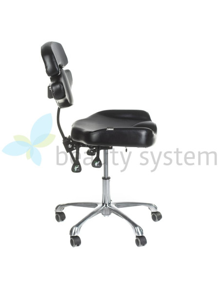JUHO INKOO Swivel Tattoo Artist Stool with Backrest