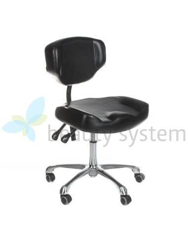 ELMO INKOO Swivel Tattoo Artist's Stool with Backrest