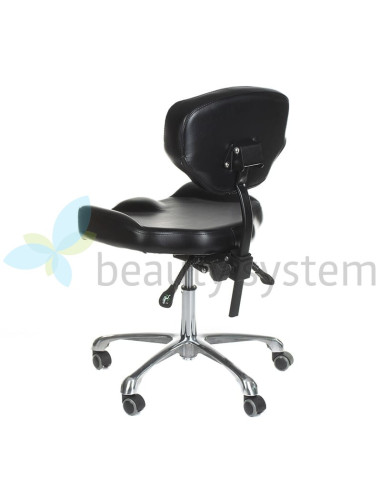 ELMO INKOO Swivel Tattoo Artist's Stool with Backrest