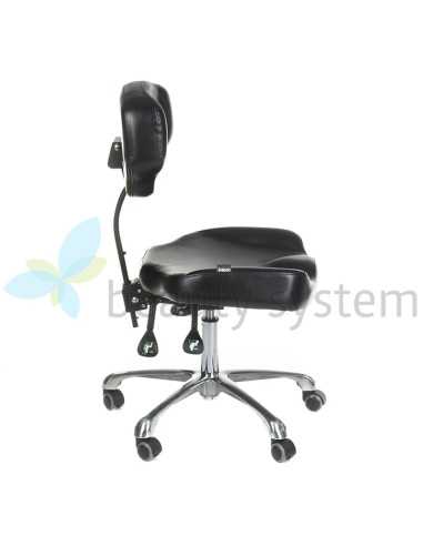 ELMO INKOO Swivel Tattoo Artist's Stool with Backrest