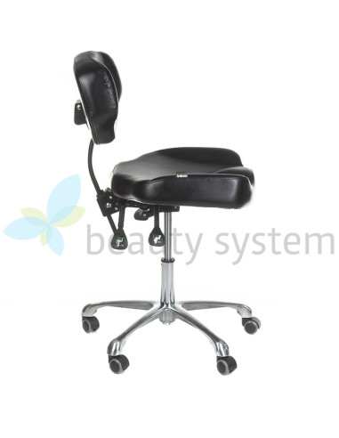ELMO INKOO Swivel Tattoo Artist's Stool with Backrest