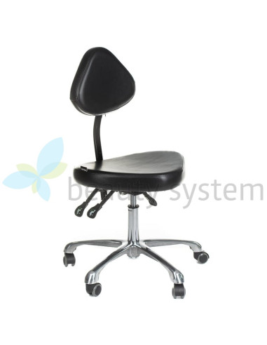 Swivel Tattoo Artist Stool with Backrest ATTE INKOO