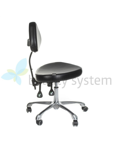 Swivel Tattoo Artist Stool with Backrest ATTE INKOO