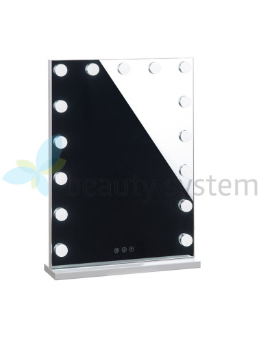 LED Illuminated HOLLYWOOD Mirror 43x58cm 4658-Z