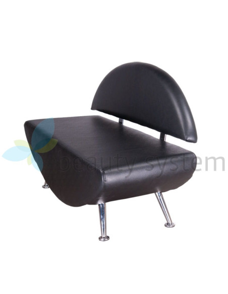 Carini BD-6710 Black Waiting Room Sofa