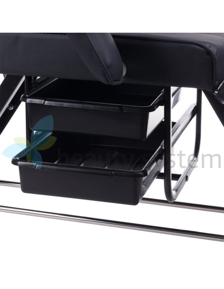 Black BW-263 Beauty bed with Trays