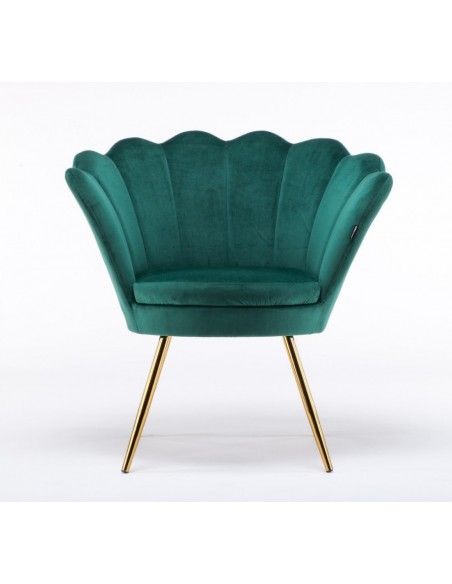 Hroove Salon Chair - Bottle Green Velour BFHR1414