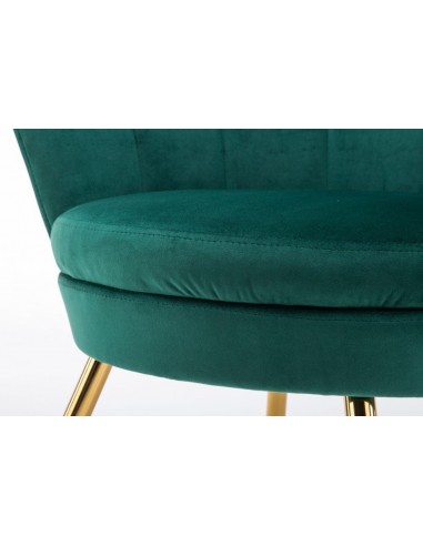 Hroove Salon Chair - Bottle Green Velour BFHR1414