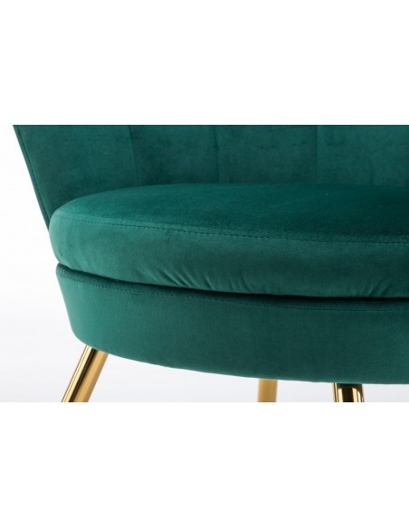 Hroove Salon Chair - Bottle Green Velour BFHR1414