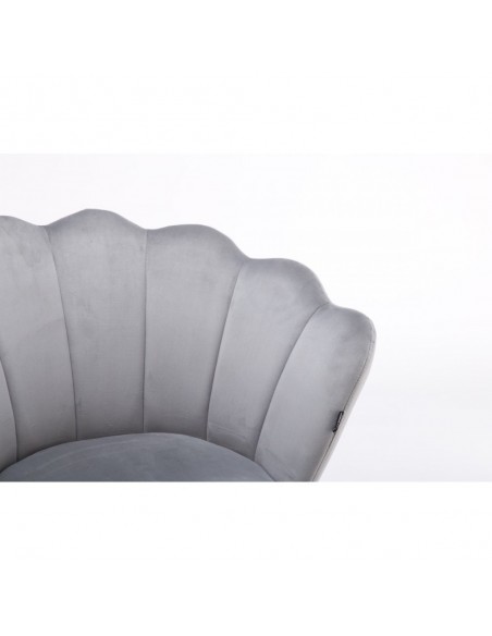 Hroove Salon Chair - Grey Velour BFHR1414