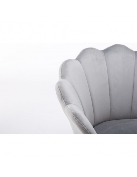 Hroove Salon Chair - Grey Velour BFHR1414