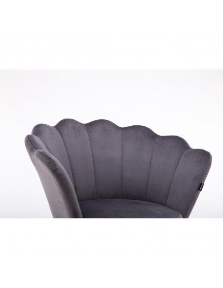 Hroove Salon Chair - Grey Velour BFHR1414