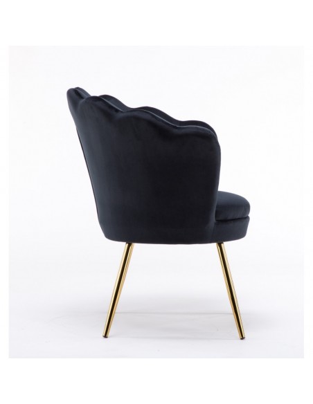 Hroove Salon Chair - Black Velour BFHR1414