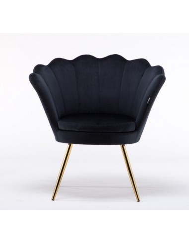 Hroove Salon Chair - Black Velour BFHR1414