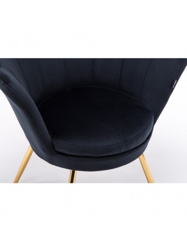 Hroove Salon Chair - Black Velour BFHR1414