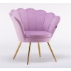 Hroove Salon Chair - Pink Velour BFHR1414