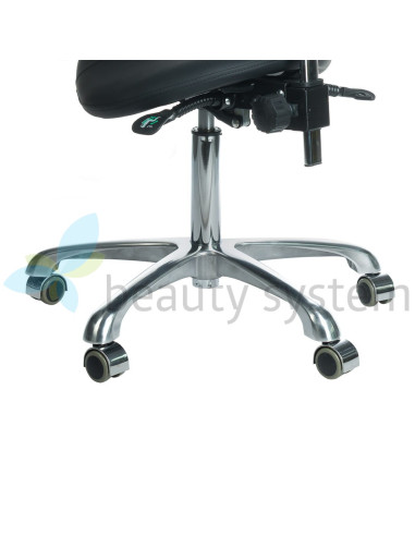 Cosmetic stool with backrest BY-3004 black