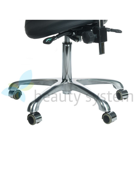 Cosmetic stool with backrest BY-3004 black