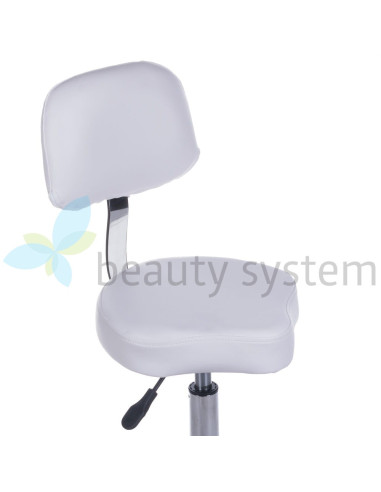 Cosmetic Stool with Backrest BH-7268 White