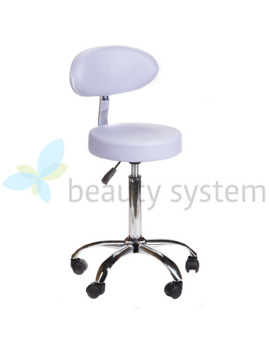 Cosmetic stool with backrest BD-9934 lavender