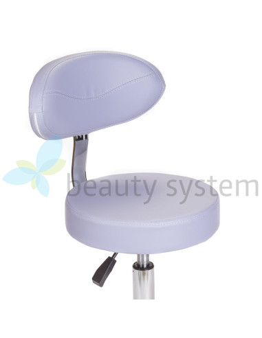 Cosmetic stool with backrest BD-9934 lavender
