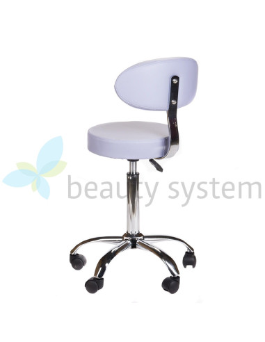 Cosmetic stool with backrest BD-9934 lavender