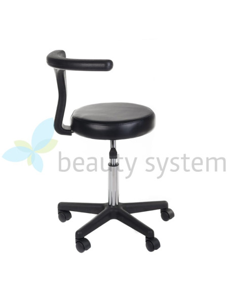 Medical Stool + Armrest NG-CH049 Black