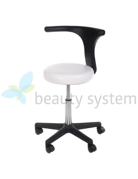 Medical Stool + Armrest NG-CH049 White