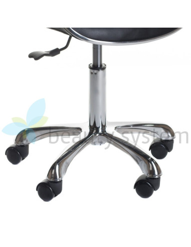 Cosmetic Stool with Backrest BD-9933 Black