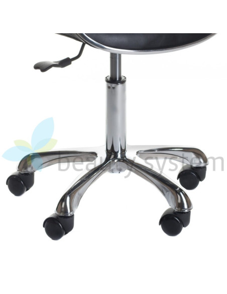 Cosmetic Stool with Backrest BD-9933 Black