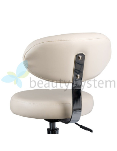 Cosmetic Stool with Backrest BD-9934 Cream