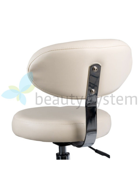 Cosmetic Stool with Backrest BD-9934 Cream