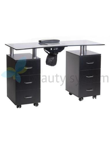 Manicure Table + Dust Collector BD-3425-1+P Black