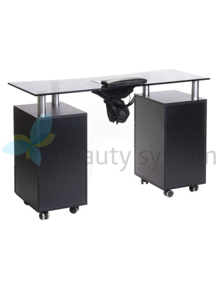 Manicure Table + Dust Collector BD-3425-1+P Black