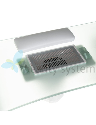Manicure Table + Dust Collector BD-3425-1+P WHITE