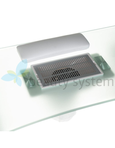 Manicure Table + Dust Collector BD-3425-1+P WHITE