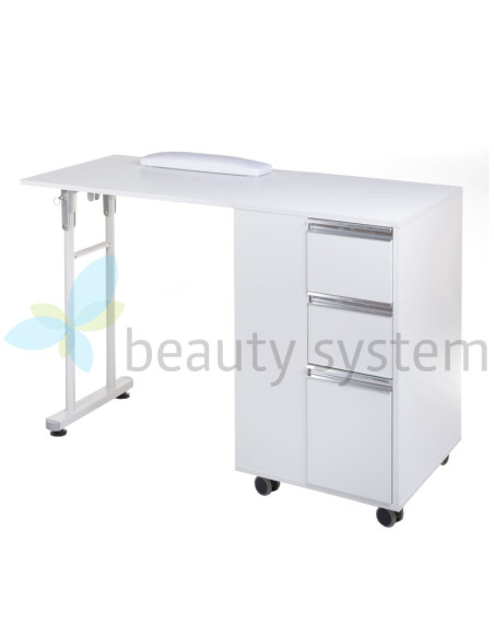 Folding Manicure Table BD-3802 WHITE