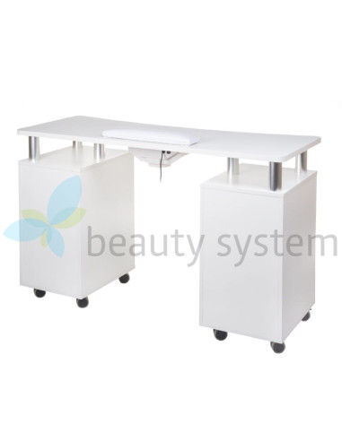 Manicure table + dust collector BD-3425+P WHITE