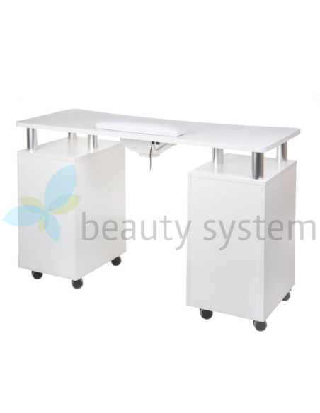 Manicure table + dust collector BD-3425+P WHITE