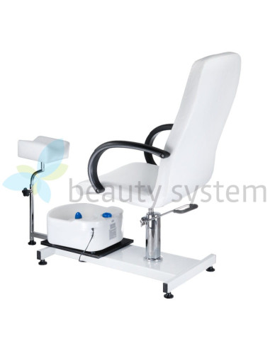 Pedicure Chair with Foot Massager BW-100 white