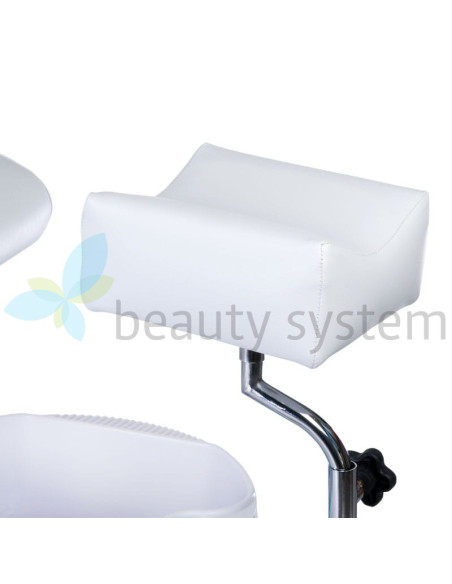 Pedicure Chair with Foot Massager BW-100 white