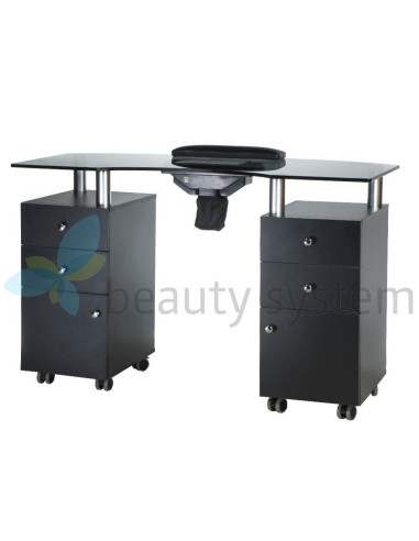 Manicure table + dust collector BD-3453+P BLACK