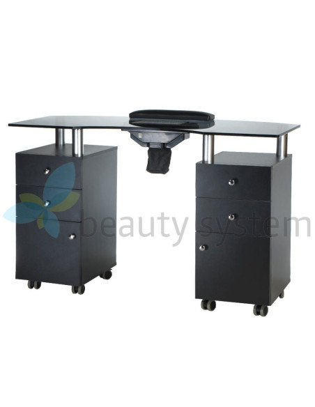 Manicure table + dust collector BD-3453+P BLACK